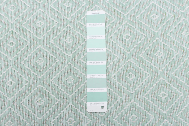 Neisha Diamond Mint Rug 6'7\" X 9'6\" Area Rug