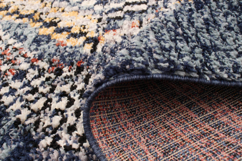 Makondo Mosaique Blue Area Rug - 6'7\" x 9'6\"