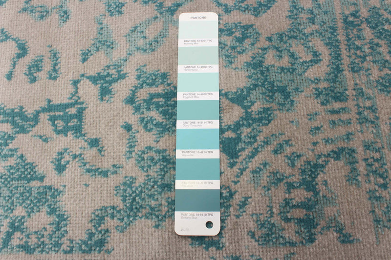 Corinne Aqua 5'3\" x 7'7\" Area Rug