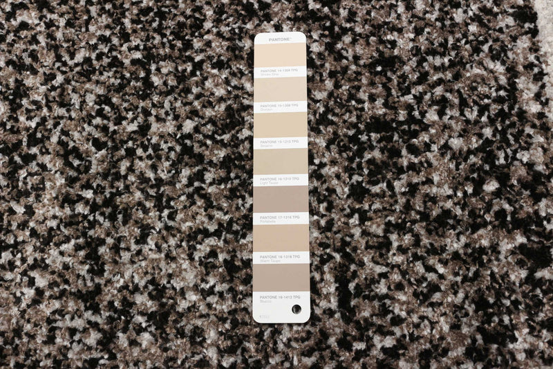 Vera Earth Taupe/Black Area Rug - 2'7\" x 8'4\"
