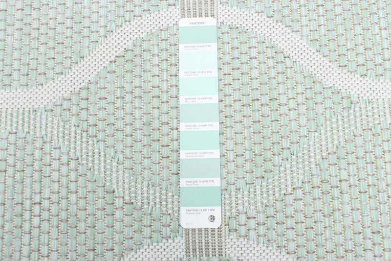 Neisha Abstract Mint Rug 5'3\" X 7'3\" Area Rug