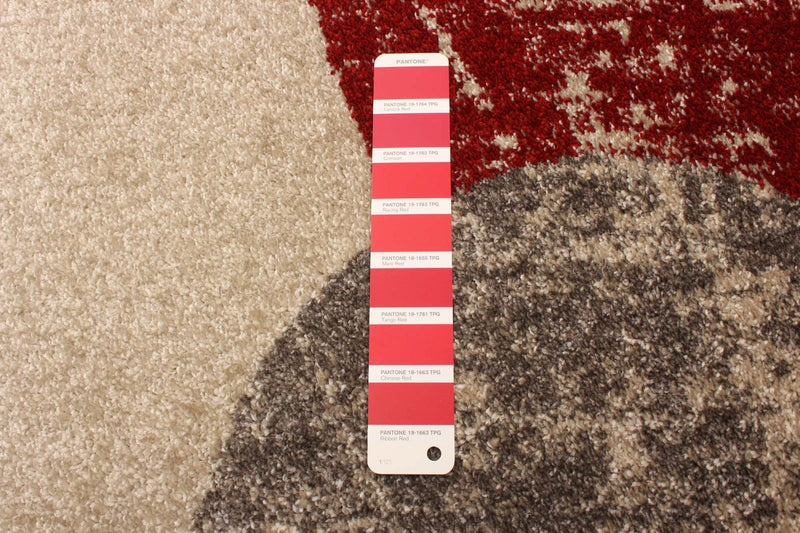 Ellegance Ivory / Red 3'11\" x 5'7\" Area Rug