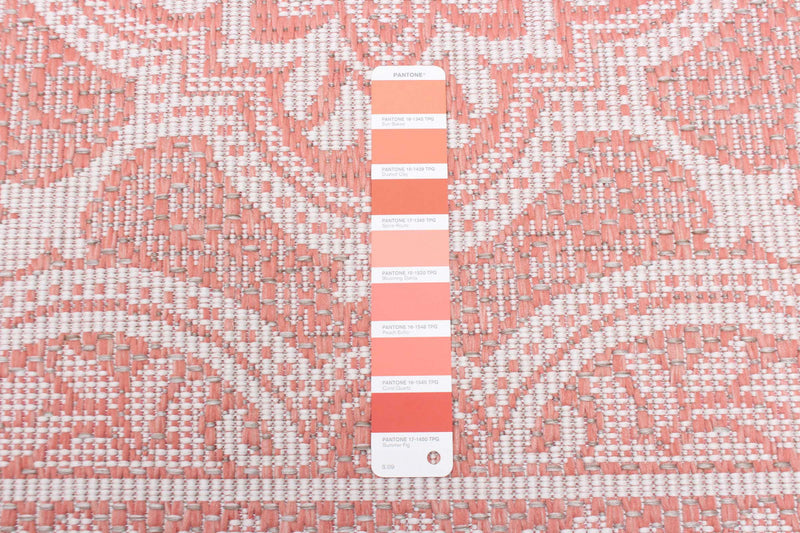 Neisha Traditional Coral Rug 6'7\" X 9'6\" Area Rug