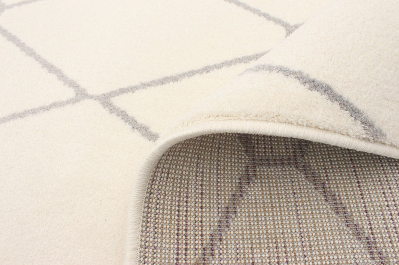 August White-Grey 6'7\" x 9'6\" Area Rug