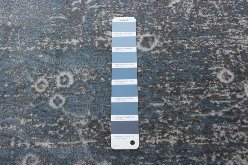 Dayna Blue, Grey Rug 3'11\" X 5'11\" Area Rug