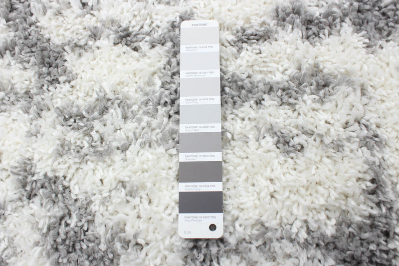 Helma Urban Cream, Light Grey Shag 3'11\" X 5'11\" Area Rug