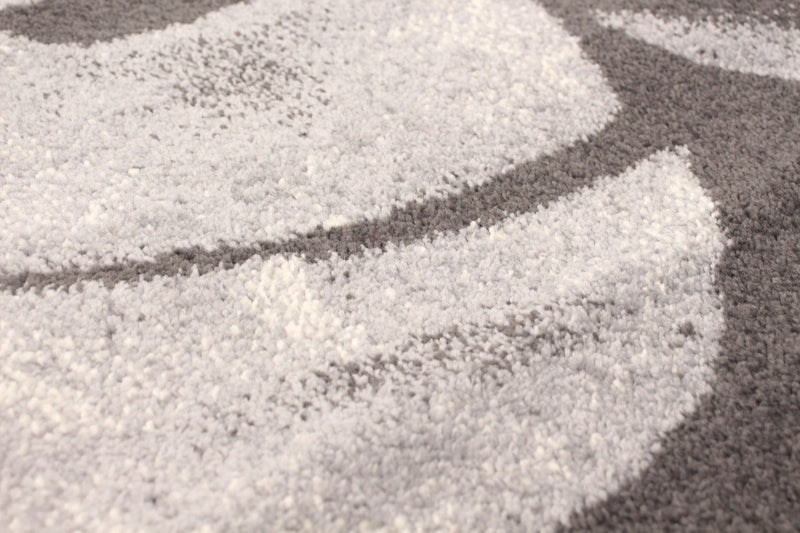 Palta Anthracite-Rose Area Rug - 3'11\" x 5'7\"