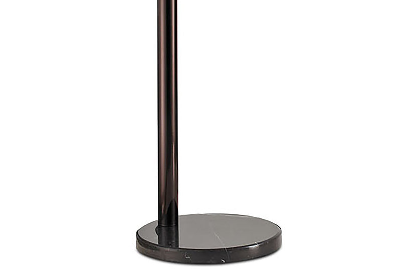 Antiqued-Bronze 5-Light Peacock Arc Floor Lamp