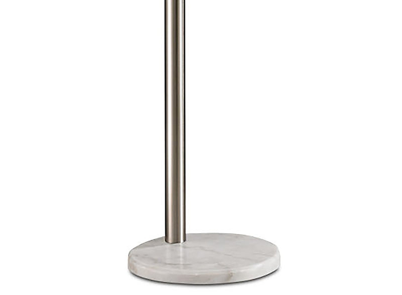 Brushed Steel 5-Light Peacock Floor Lamp