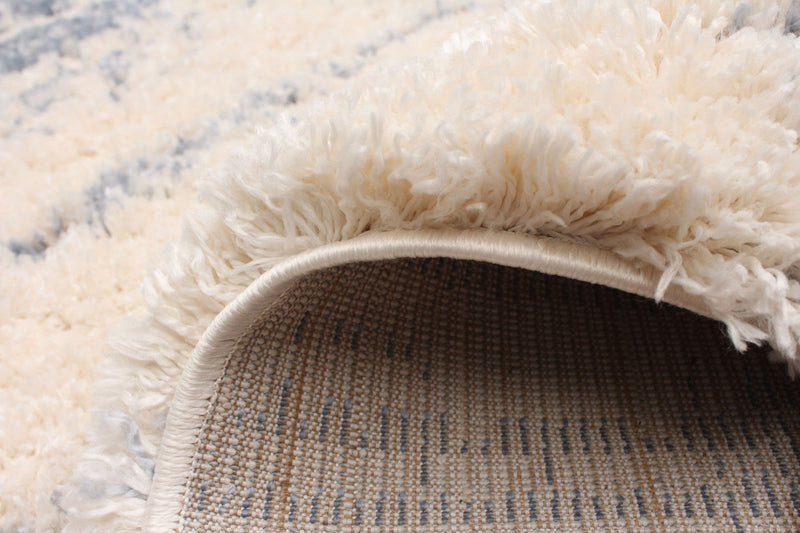 Kei Cream/Light Blue Area Rug - 6'7\" x 9'6\"