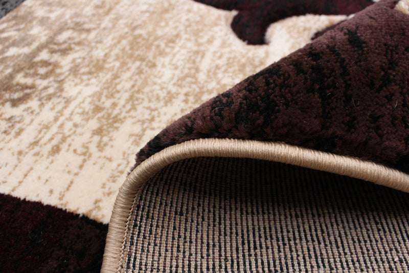 Neda Burgundy Area Rug - 3'11\" X 5'7\" 