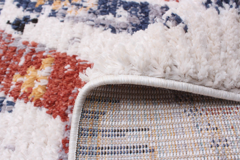 Paloma Quashqai White Area Rug - 3'11\" x 5'11\"