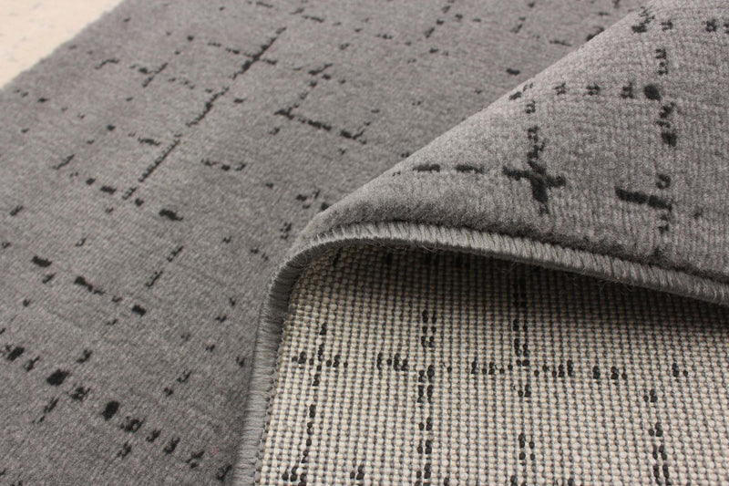 Theano Black 5'3\" x 7'7\" Area Rug