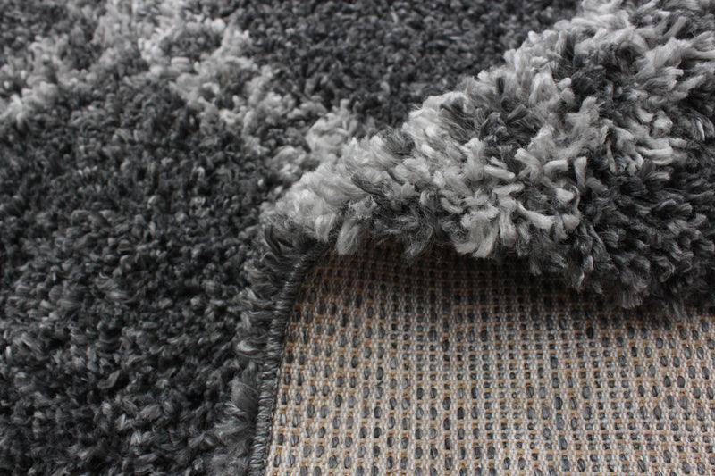 Helma Stark Dark Grey Shag 8'0\" X 10'0\" Area Rug