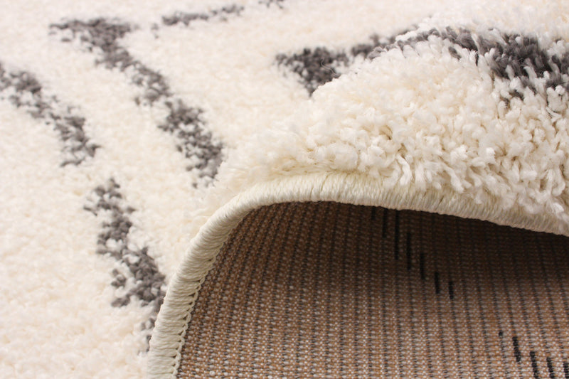 Gael Ivory Shag 7'10\" x 10'0\" Area Rug