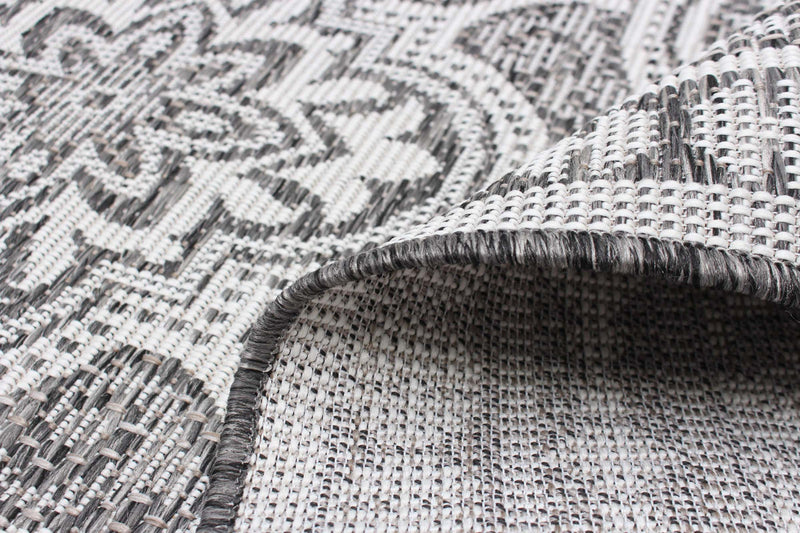 Neisha Traditional Grey Rug 6'7\" X 9'6\" Area Rug