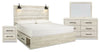 Abby 6-Piece King Bedroom Package with Side Storage