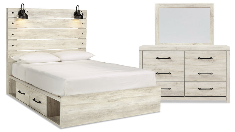 Abby 5-Piece Queen Bedroom Package with Side Storage