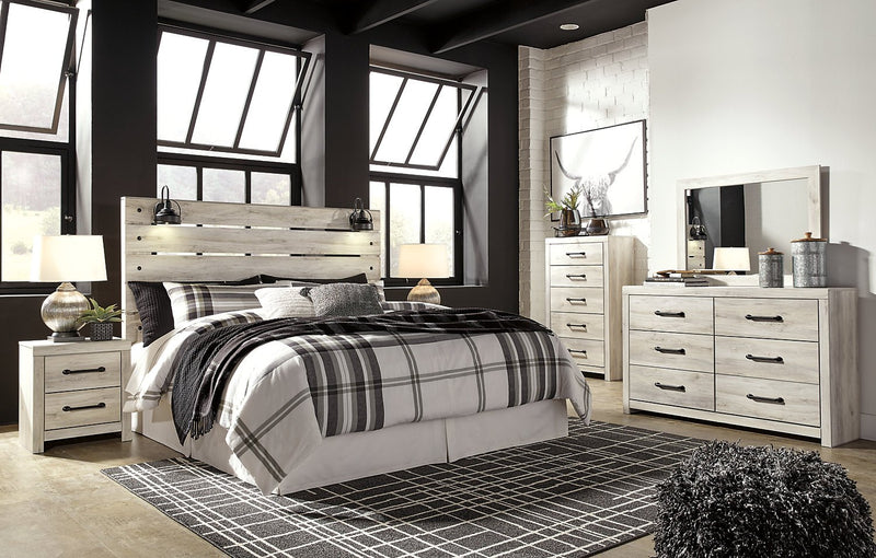 Abby King Headboard - White