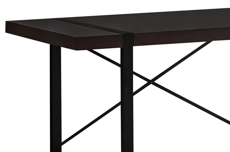 Avery Reclaimed Wood Look Desk - Cappuccino