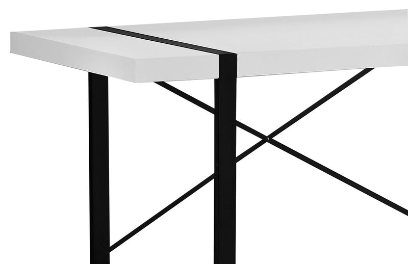 Avery Reclaimed Wood Look Desk - White