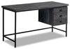 Blake 55\" Reclaimed Wood Look Desk - Black
