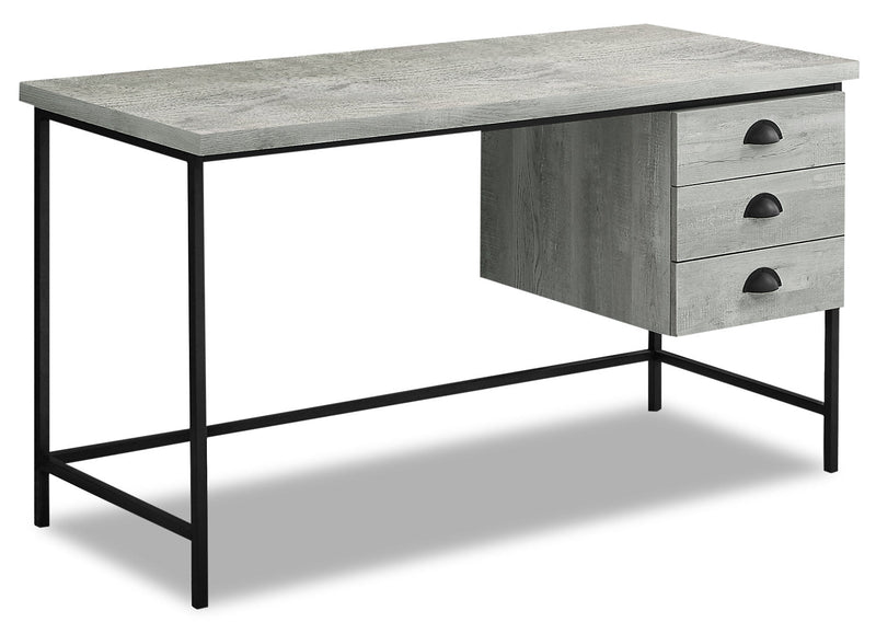 Blake 55\" Reclaimed Wood-Look Desk - Grey