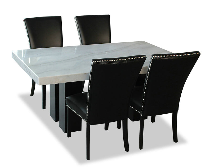 Cami 5-Piece Dining Set - Black