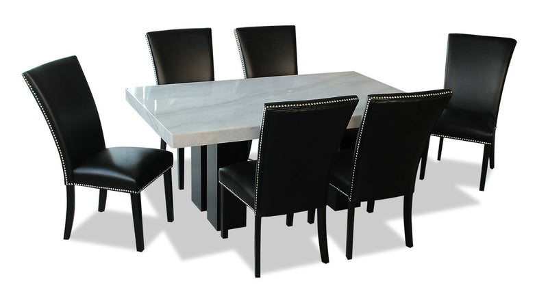 Cami 7-Piece Dining Set - Black