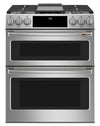 Café 30\" Slide-In Dual-Fuel Double Oven Convection Range - CC2S950P2MS1