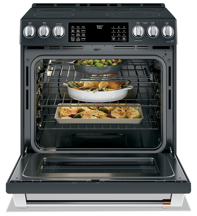 Café 30\" Slide-In Radiant and Convection Electric Range - CCES700P3MD1