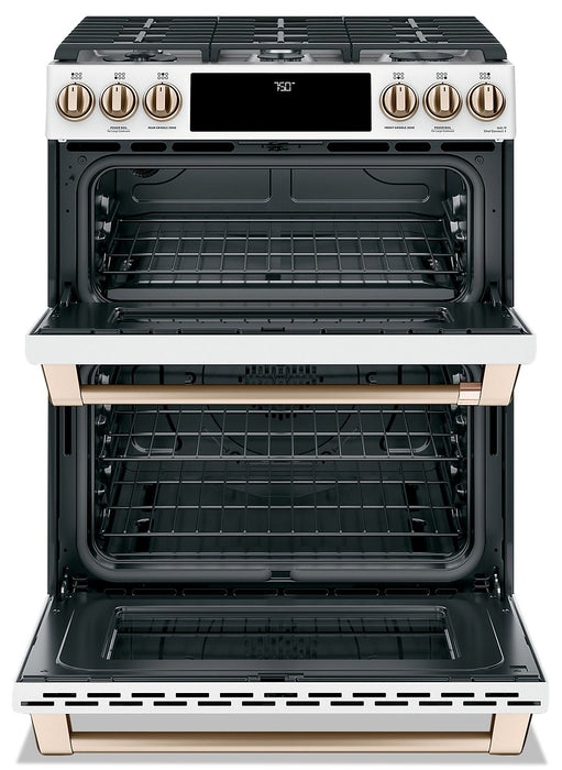 Café Slide-In Double-Oven Gas Range with Convection - CCGS750P4MW2