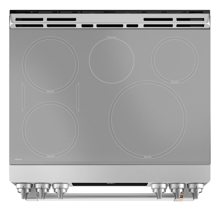Café Slide-In Electric Range with Warming Drawer - CCHS900P2MS1