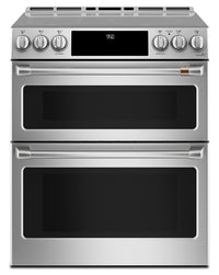 Cafe 7 Cu. Ft. Smart Induction Range with True European Convection and Self Clean Racks - Stainless … 