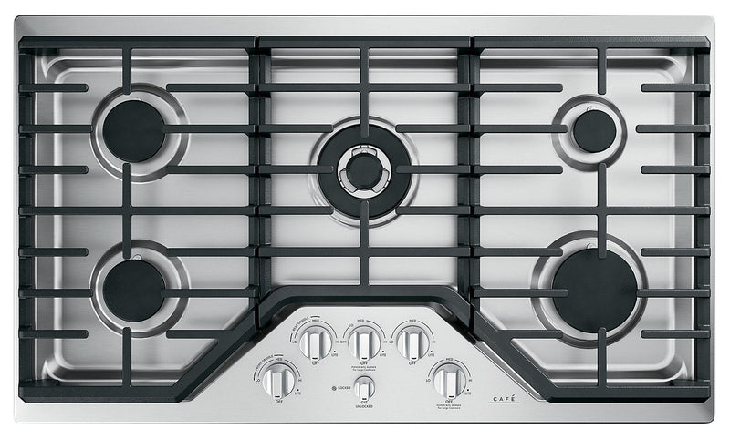 Café 36\" Built-In 5-Burner Gas Cooktop - CGP95362MS1