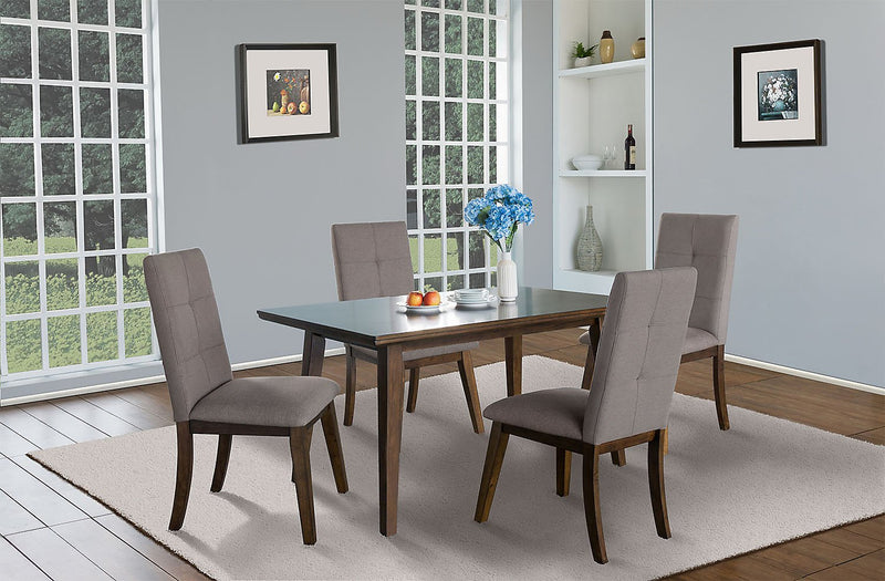 Chelsea 5-Piece Dining Package with Brown Chairs