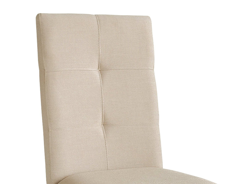 Chelsea 5-Piece Dining Table Package with Beige Chairs