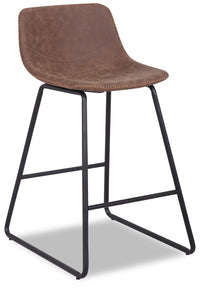 Coty Counter-Height Stool with Vegan Leather Fabric, 24