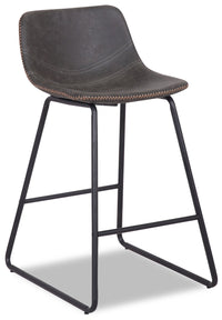 Coty Counter-Height Stool with Vegan Leather Fabric, 24