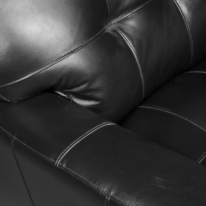 Curt Genuine Leather Chair - Black