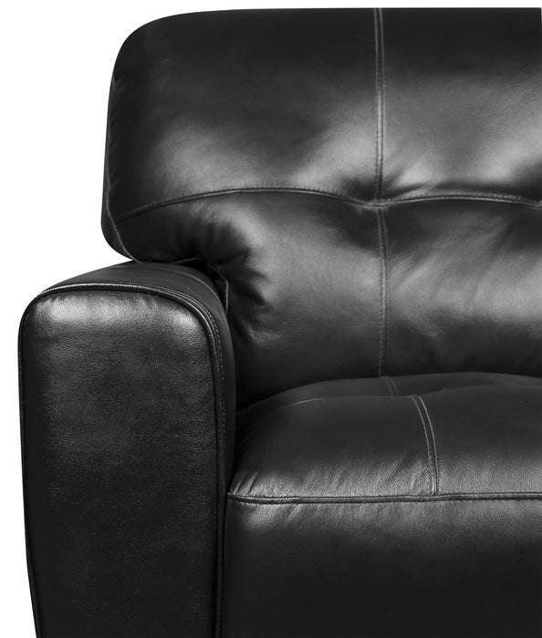 Curt Genuine Leather Chair - Black