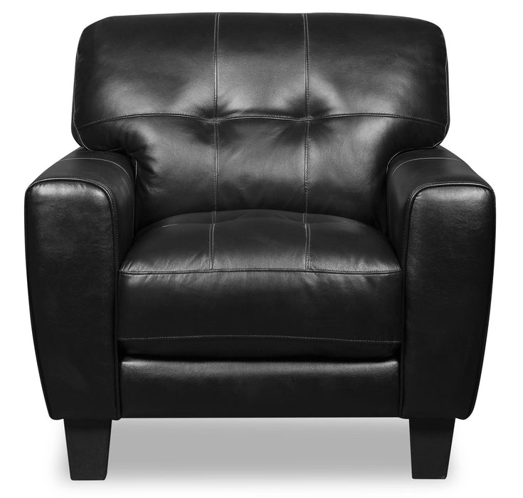 Curt Genuine Leather Chair - Black