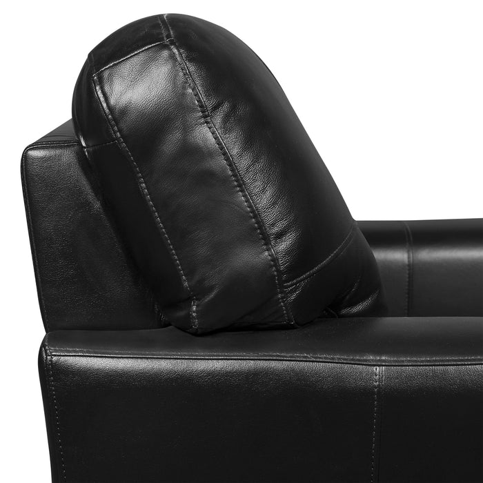 Curt Genuine Leather Sofa - Black
