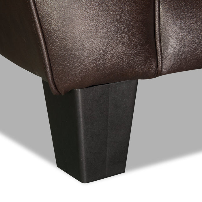 Curt Genuine Leather Loveseat - Brown