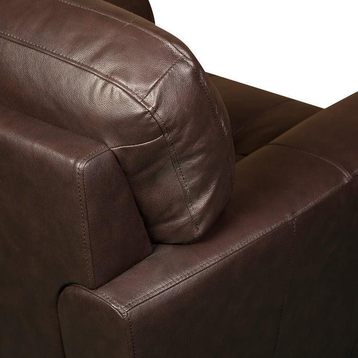 Curt Genuine Leather Sofa - Brown