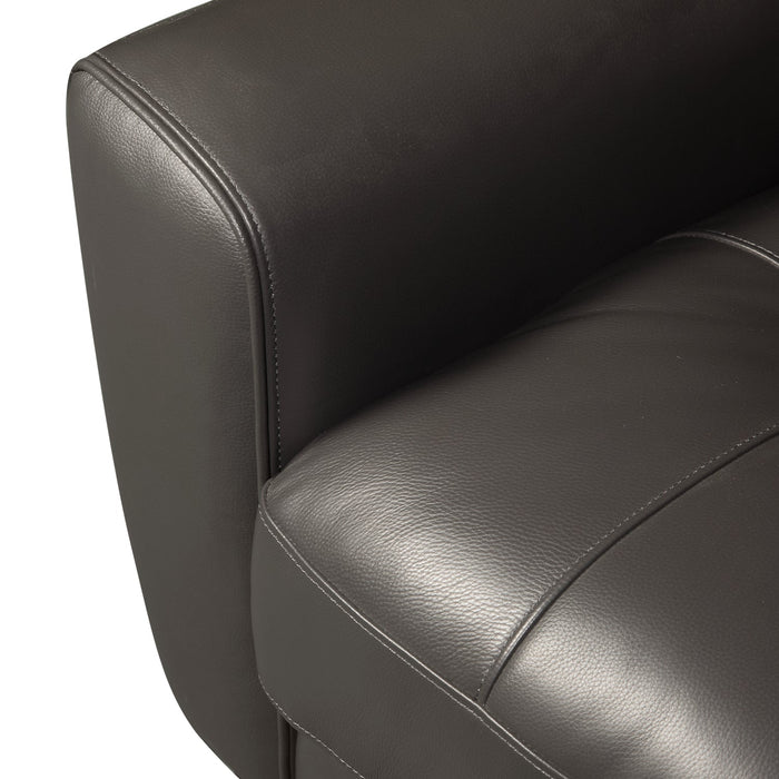 Curt Genuine Leather Sofa - Grey