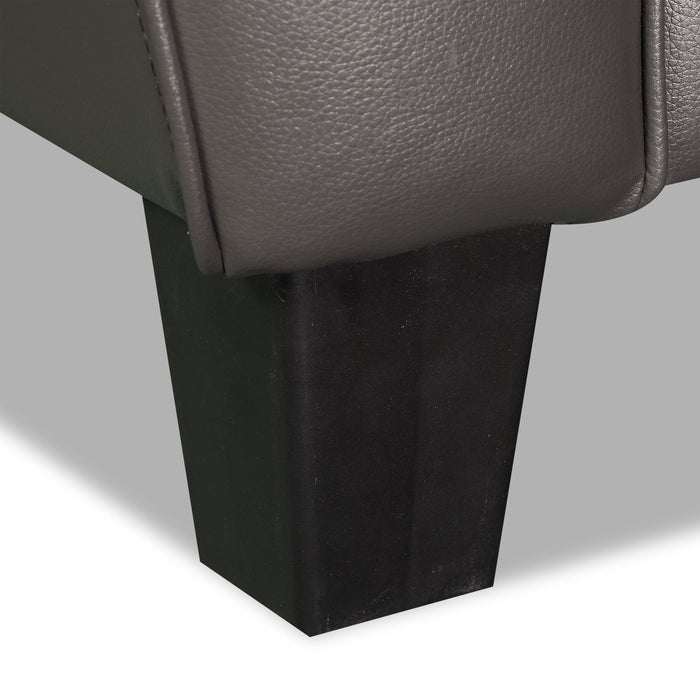 Curt Genuine Leather Sofa - Grey