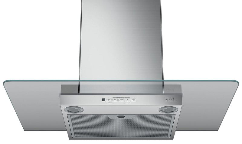 Café 30\" Wall-Mount Glass Canopy Range Hood - CVW73012MSS