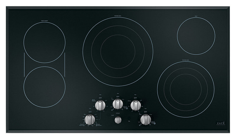 Café 5-Piece Electric Cooktop Stainless Steel Knobs - CXCE1HKPMSS