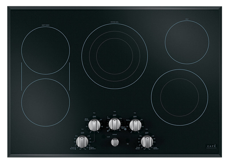 Café 5-Piece Electric Cooktop Stainless Steel Knobs - CXCE1HKPMSS